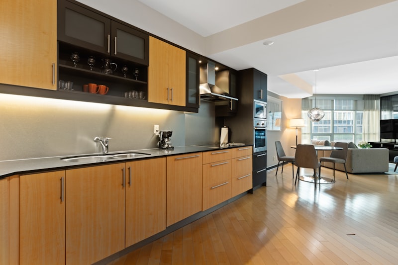 Timber units and a fitted sink